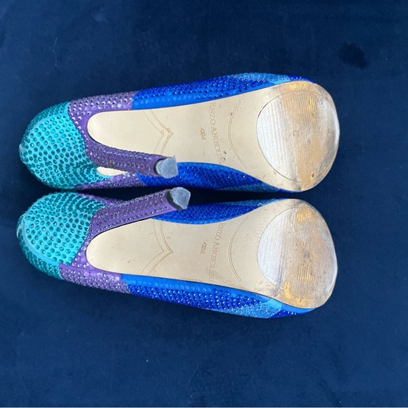 Enzo Angiolini Multi-colored Rhinestone Pumps - Picture 9 of 12
